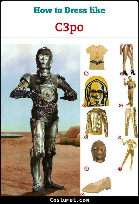 C3po Costume Women, C3po Costume, Bb8 Costume, Jawa Costume, Star Wars Jawa, Diy Costumes Women, Best Costumes, Costumes For Men, Star Wars Costumes