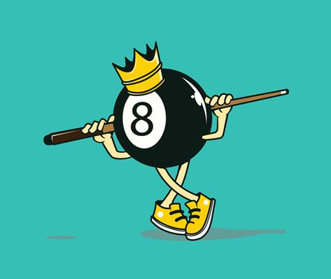 KING 8 BALL Logo Design Billards Art, Og Abel Art, Need Change, Logos Graphic Design, 8ball Pool, Abstract Painting Acrylic Modern, Pool Images, Of Logo Design, Magic 8 Ball