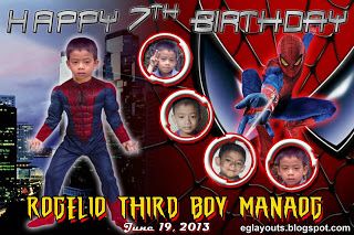 EG's LayOut World: tarpaulin Spiderman Tarpaulin Layout, Tarpaulin Layout, Birthday Tarpaulin, Birthday Tarpaulin Design, Tarpaulin Design, Dark Souls Wallpaper, Spiderman Invitation, Superman Birthday, Spiderman Theme