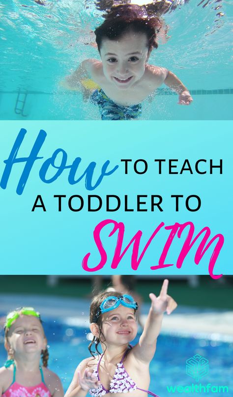 Teach Toddler To Swim, Swimming Lesson Games, Toddler Swimming Lessons, Swimming Lesson Plans, Baby Swimming Lessons, Teach Kids To Swim, Swimming Lessons For Kids, Swimming Drills, Swimming In The Pool