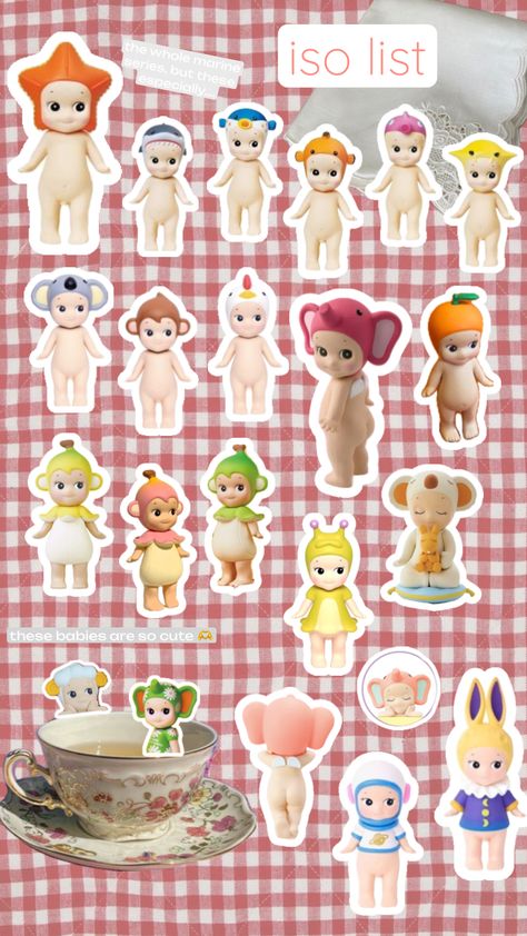 #sonnyangel #sonnyangels #iso #list #isolist Angel Stories, Angel Posters, Angel Wallpaper, Angel Print, Kewpie Dolls, Scrapbook Stickers Printable, Diary Ideas, Sonny Angel, Creative Instagram Stories