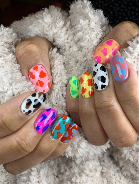 Cow Print Nails, Mens Nails, Cow Nails, Cute Nail Art Designs, Print Nails, Nails Done, Dipped Nails, Fabulous Nails, Dream Nails