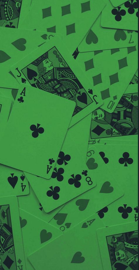 Green Poker Aesthetic, Green Casino Aesthetic, Gambling Wallpaper, Origin Of Love, Good Phone Backgrounds, Card Wallpaper, Green Concept, Green Vibes, Ace Card