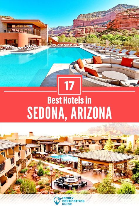 Want to see the best hotels in Sedona, AZ? We’re FamilyDestinationsGuide, and we’re here to help: From incredible luxury hotels and resorts, to nice budget hotels with a view, discover the BEST hotels to stay in Sedona - so you get memories that last a lifetime! #sedona #sedonahotels #hotelsinsedona #besthotelsinsedona #hotelstostayinsedona Where To Stay In Phoenix Az, Phoenix Hotels, Scottsdale Hotels, Sedona Resort, Sedona Hotels, Sedona Travel, Scottsdale Resorts, Page Az, Arizona Vacation