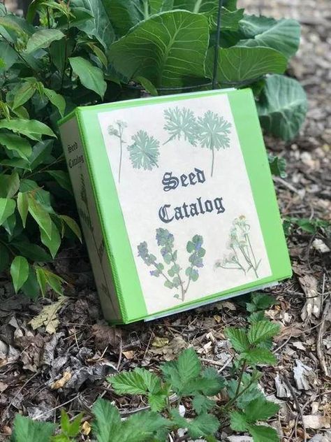 Portable Seed Catalog : 11 Steps (with Pictures) - Instructables Garlic Garden, Custom Seed Packets, Binder Templates, Old English Font, Seed Catalogs, School Glue, Dried And Pressed Flowers, Binder Organization, Summer Vegetable