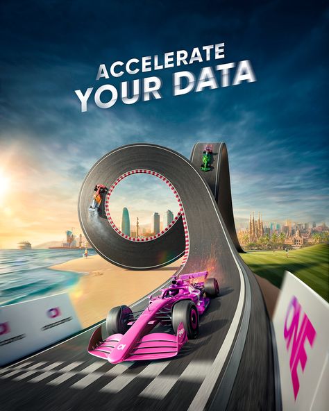 Ataccama - Accelerate Your Data on Behance Social Media Campaign Design, Car Advertising Design, Digital Advertising Design, Social Media Advertising Design, Creative Advertising Design, Facebook Design, Motion Design Video, Photoshop Tutorial Design, Graphic Design Ads