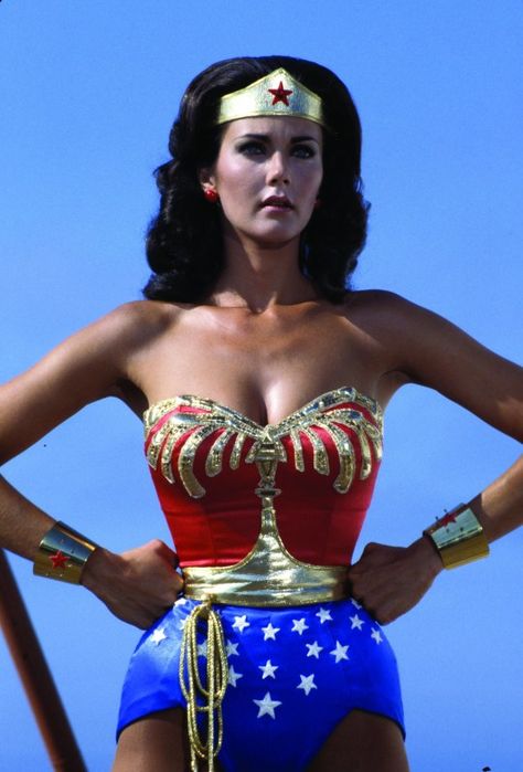 Get out your hot glue gun and contour kit. Wonder Woman Statue, Megan Gale, Linda Carter, Wonder Woman Cosplay, Olga Kurylenko, Bionic Woman, Wonder Woman Costume, Lynda Carter, Gal Gadot