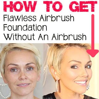 How to apply airbrush foundation without an airbrush Makeup For Oily Skin, Airbrush Make Up, Airbrush Foundation, Beauty Tricks, Makeup Tricks, Airbrush Makeup, Perfect Skin, Makati, Health And Beauty Tips