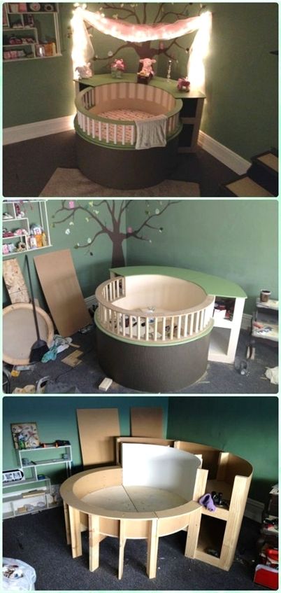 DIY Circle Crib Instruction - DIY Baby Crib Projects [Free Plans] #BabyRoomIdeas Circle Crib, Diy Baby Crib, Rolls Thanksgiving, Craft Turkey, Turkey Place, Crafts Thanksgiving, Diy Turkey, Thanksgiving Craft, Diy Bebe