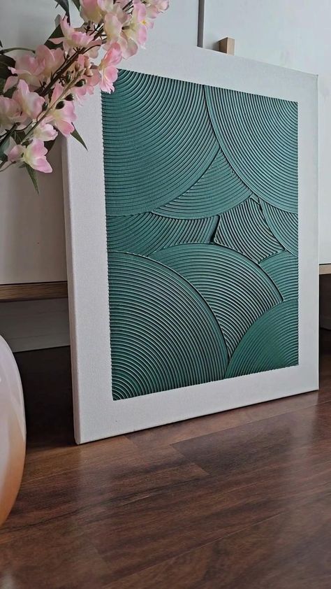 Cuadros Diy, Diy Abstract Canvas Art, Abstract Art Diy, Plaster Wall Art, Diy Canvas Wall Art, Diy Wall Art Decor, Diy Artwork, Texture Paste, Canvas Painting Designs