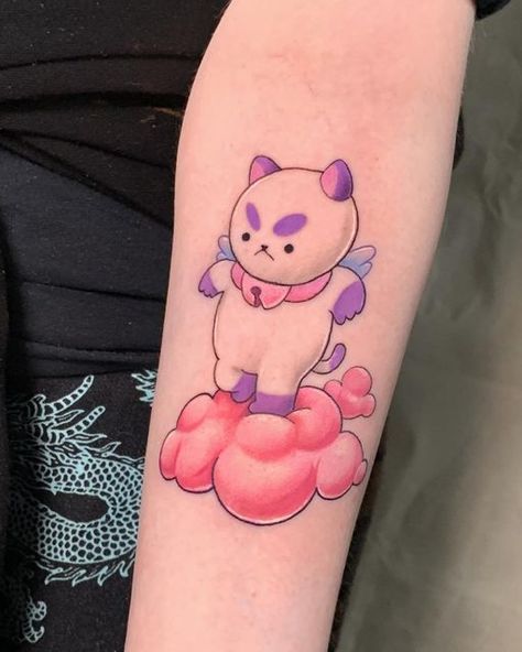 Bee And Puppy Cat Tattoo, Bee And Puppycat Tattoo Ideas, Bee And Puppycat Tattoo, Hamtaro Tattoo, Puppycat Tattoo, Tattooed Baddie, Cutesy Tattoos, Bees Tattoo, Cartoon Legs