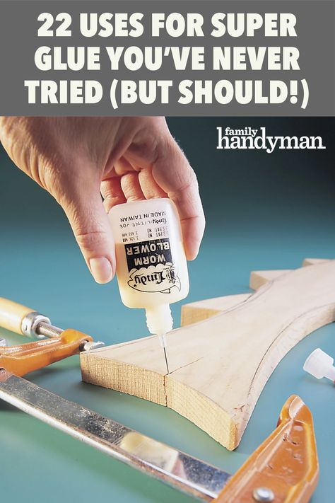 Remove Super Glue, Small Plastic Bottles, Bottle Caddy, Apple Rose, Morning Wood, Workshop Ideas, Car Upholstery, Furniture Redo, Family Handyman