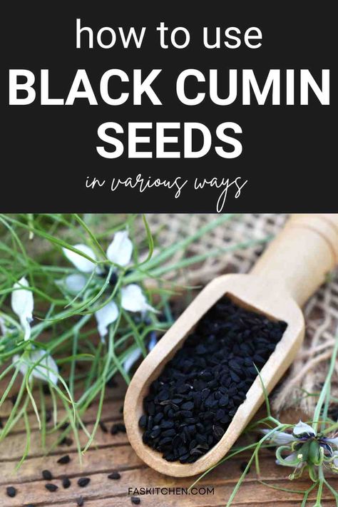 A Pinterest pin showcasing black cumin seeds with clear and simple text. The guide provides nutrition facts, health benefits, and practical tips on how to use, buy, and store black cumin seeds. Ideal for those interested in natural health and easy cooking ideas. #BlackCuminSeeds #HealthyEating #NaturalBenefits Black Cumin Seed Benefits, Black Cumin Seed Recipes, Black Cumin Seed Oil Benefits, Cumin Benefits, Afro Boho, Vegan Journey, Black Cumin Seed, Black Cumin, Cumin Seeds