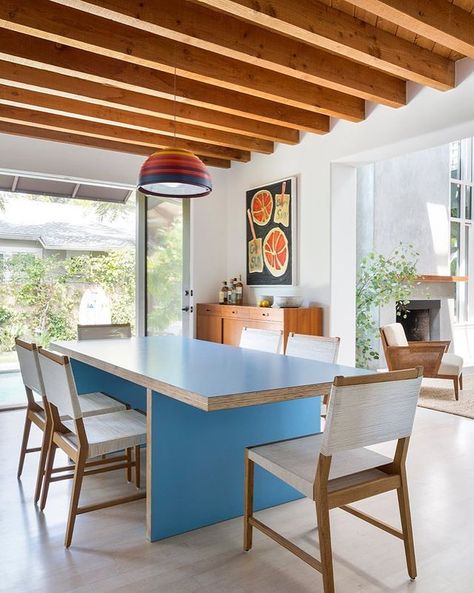 Dining Rooms • Instagram Ashe Leandro, California Coastal Style, Venice Beach House, California Living, Beach Cottage Style, Coastal Interiors, Dining Room Inspiration, Indoor Outdoor Living, Venice Beach