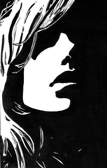 Positive and negative space Poster Grafico, Negative Space Art, Charcoal Drawings, White Drawing, Silhouette Art, 2d Art, Art And Illustration, Arte Pop, 인물 사진