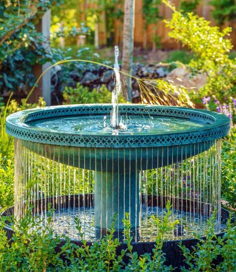 With spring finally upon us, these are the stylish outdoor furniture pieces and modern garden accessories we're coveting for a beautiful outdoor space Small Garden Waterfalls, Outdoor Waterfall Fountain, Large Water Features, Pondless Water Features, Outdoor Waterfalls, Stylish Outdoor Furniture, Garden Waterfall, Small Fountains, Waterfall Fountain