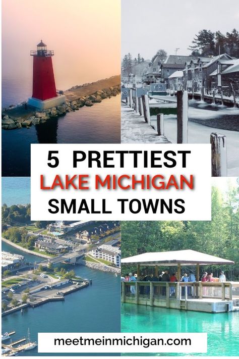 Places To Visit In Michigan, Michigan Beach Towns, Small Towns Usa, Michigan Road Trip, Michigan Vacations, Michigan Beaches, Midwest Travel, Travel Bucket List Usa, Usa Travel Guide