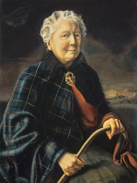 Dame Flora MacLeod of MacLeod, 1878 - 1976. 28th Clan Chief (1956) Painting Plaid, Dunvegan Castle, Macleod Tartan, Clan Macleod, Scottish Women, Scottish People, Scotland History, Great Scot, Scotland Forever