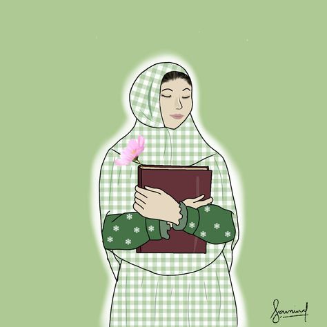 Dawoodi Bohra, Hijab Illustration, Autodesk Sketchbook, Pretty Henna, Pretty Henna Designs, Girl Illustration, Painted Clothes, Girls Illustration, Girls Characters