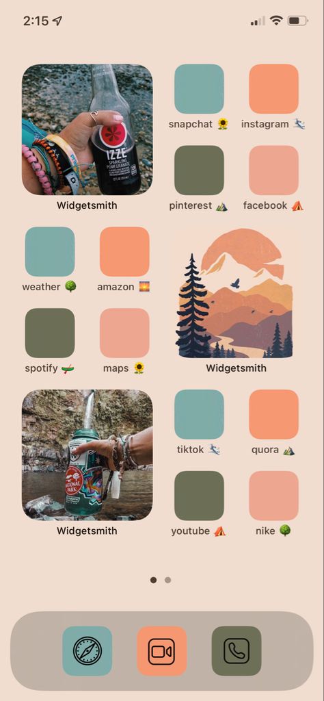 Granola Iphone Aesthetic, Granola Homescreen, Granola Aesthetic Wallpaper Iphone, Granola Iphone Wallpaper, Gronala Aesthetic Wallpaper, Iphone Summer Theme, Granola Girl Phone Wallpaper, Granola Home Aesthetic, Granola Widgets