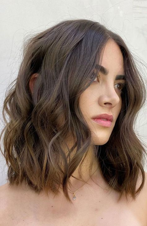 lob hairstyle, medium length haircut, medium length haircuts 2022, medium length hairstyles, medium length hairstyles 2022, hairstyles 2021 female medium length, above shoulder length hair, 2022 medium length hairstyles with bangs, mid length hairstyles 2022, layered medium length haircut, medium length brunette hair Thick Hair With Layers, Shoulder Length Thick Hair, Neck Length Hair Cuts, Medium Fade Haircut, Above Shoulder Length Hair, Lob Haircut Layered, Haircut Medium Length, Shoulder Length Bob Haircut, Layered Thick Hair