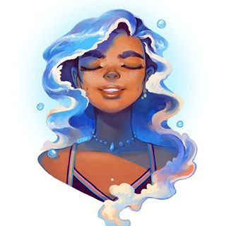 Drawing water hair will never not be fun :u Quick portrait in between running around and finishing other stuff!  #illustration #waterhair #elemental #ocean #portrait #waves #marina #digitalart #photoshop #bluehair #wavy #artistsoninstagram #quickart #drawing Water Hair Drawing, Ocean Hair, Water Hair, Drawing Water, Arte Do Kawaii, Hair Drawing, Magic Art, How To Draw Hair, Hair Art