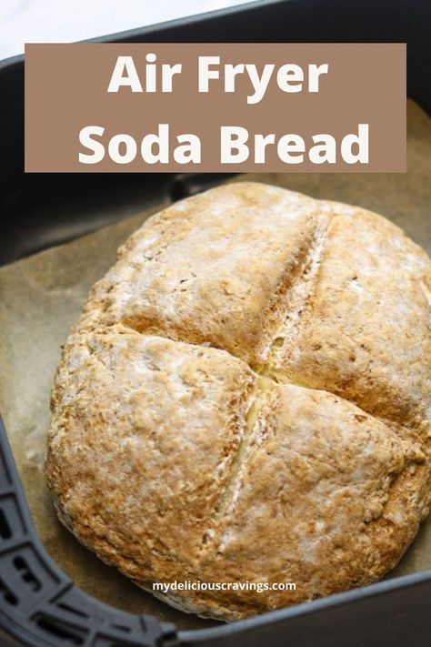 Air Fryer Soda Bread, Air Fryer Bread Recipes, Soda Breads, Air Fryer Bread, Irish Brown Bread, Wholemeal Bread, Quick Bread Recipe, Bread At Home, Cooking Bread