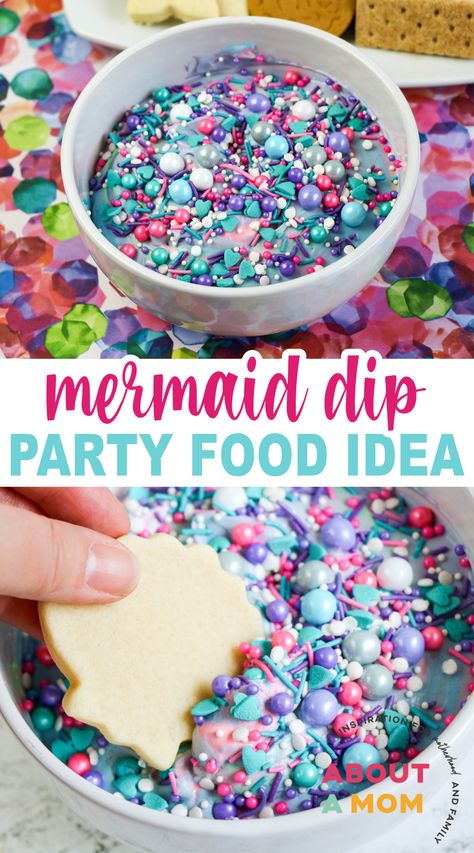 This is such a great mermaid party idea! Mermaid Dip is an excellent mermaid party food idea that’s just as beautiful as it is tasty! Mermaid Birthday Party Snacks Food Ideas, Mermaid Fruit Dip, Food Ideas For Mermaid Birthday Party, Food Ideas For Mermaid Party, Sweet One Birthday Party Food, Mermaid Fruit Ideas, Mermaid Birthday Desserts, Kids Mermaid Party, Mermaid Birthday Food Ideas