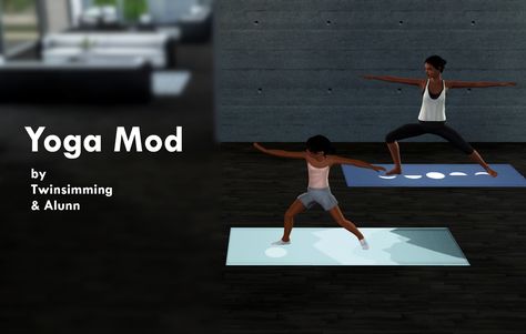 Mod The Sims - Yoga Mod Sims 4 Spa, Sims Gameplay, Sims 3 Cc Finds, Sims 3 Mods, Lord Of The Dance, Boat Pose, Warrior Pose, Yoga Mats Best, The Sims 3