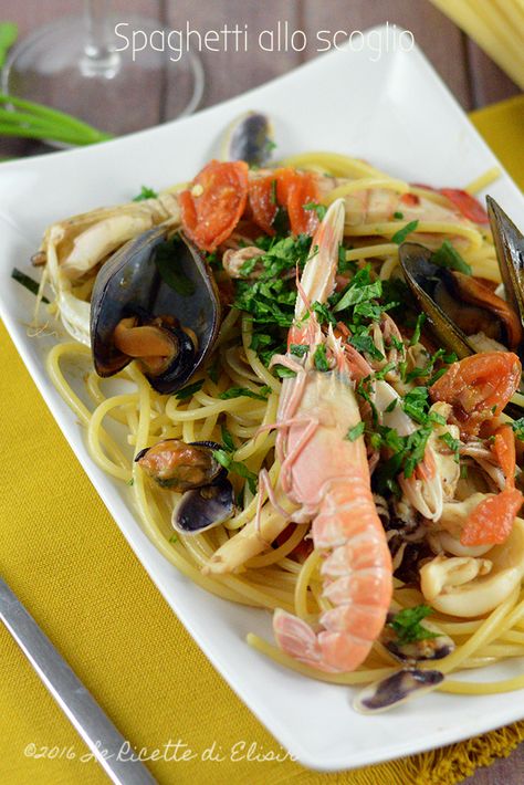 Shellfish Recipes, Seafood Pasta, Linguine, Japchae, Seafood, Spaghetti, Gluten Free, Pasta, Collage