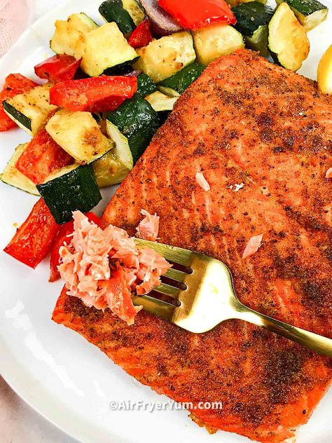 Air fryer Trout - Air Fryer Yum Air Fryer Trout, Steel Head Trout Recipes, Air Fryer Fish Recipe, Trout Fillet Recipes, Fried Trout, Trout Recipe, Cooking Trout, Cosori Air Fryer, Air Fryer Fish Recipes