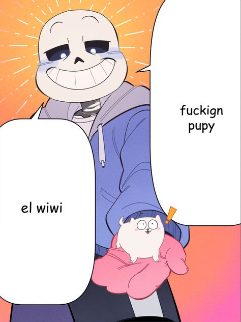 Annoying Dog Undertale, Sans Undertale Fanart, Silly Skeleton, Undertale Comic Funny, Undertale Memes, Undertale Sans, Undertale Funny, Toby Fox, Undertale Cute