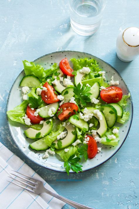 Low Calorie Recipe for Avocado Salad Recipes With Avocado, Low Calorie Salad Dressing, Low Calorie Recipe, Lemon Salad Dressings, Avocado Recipes Dinner, 500 Calories Recipes, Low Calorie Salad, Low Calorie Recipes Dinner, Shopping List Printable