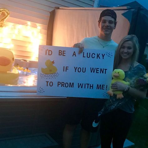 Lucky Duck Promposal, Lucky Ducky, Lucky Duck, Hoco Proposals, Future Goals, Acrylic Nails, Nails