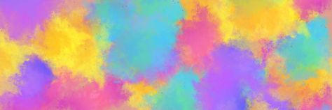 Colorful Header Twitter, Colorful Banner Discord, Colorful Twitter Header, Rainbow Twitter Header, Poppy Partridge, Rainbow Header, Colorful Header, Header Ideas, Tumblr Banner