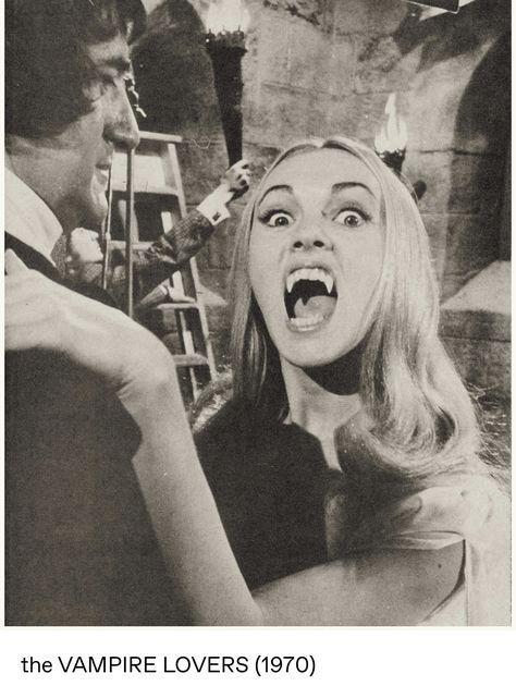 For all of you vampire lovers a still from The Vampire Lovers 1970 Hammer Vampire Lovers 1970, The Vampire Lovers, Vampire Lovers, The Vampire, Google Search, White, Black