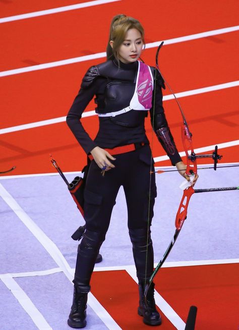 Olympic Recurve Bow, Archery Clothing, Archery Aesthetic, Archery Women, Archery Girl, Olympic Torch, Chou Tzuyu, Celebrity List, Tzuyu Twice