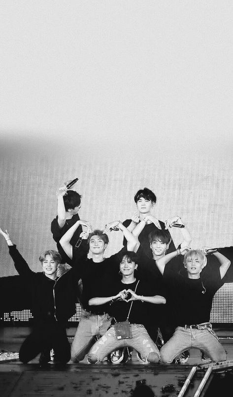 Bts Ot7 Black And White, Ot7 Black And White, Bts Black And White, Bts History, Bts Young Forever, Bts Group Picture, Bts Ot7, Jesus Wallpaper, Black And White Wallpaper