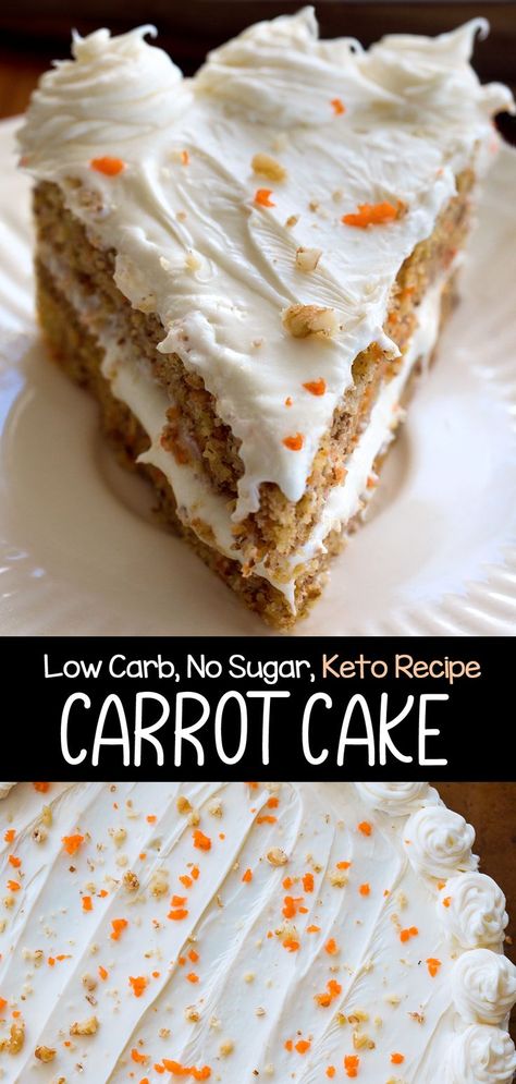 Wonder And Raw Crockpot, Keto Friendly Cake, Carrot Cake Low Carb, Low Carb Carrot Cake Recipe, Low Carb Cakes Recipes, Keto Carrot Cake Cupcakes, Carrot Cake Keto, Carrot Cake Recipe For Diabetics, Vegan Keto Cake