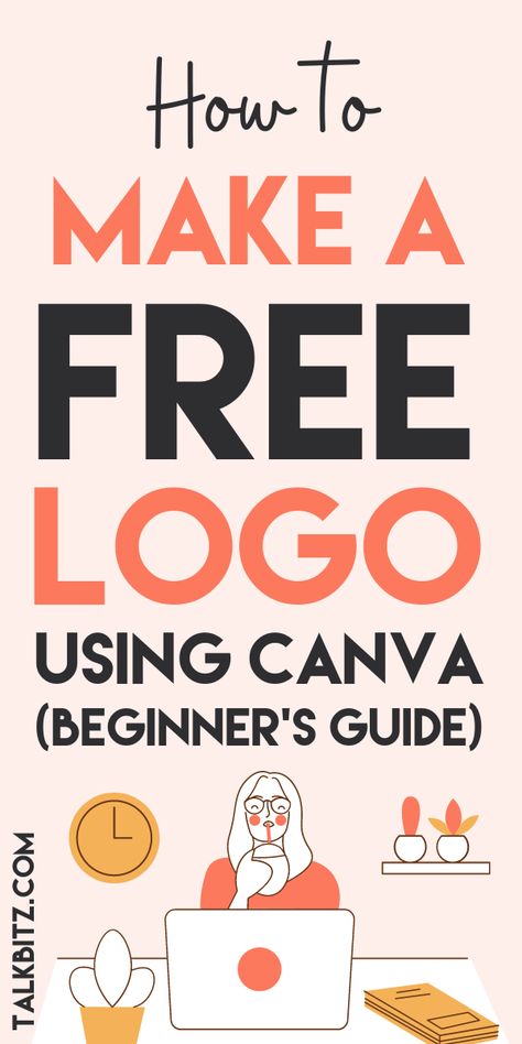 Beginners Guide To Canva, How To Create A Logo In Canva, How To Make A Logo Design, Creating A Business Logo, How To Make Logo In Canva, How To Make Logo Design, How To Make A Logo For Your Business, Crochet Logo Design Free, How To Design A Logo