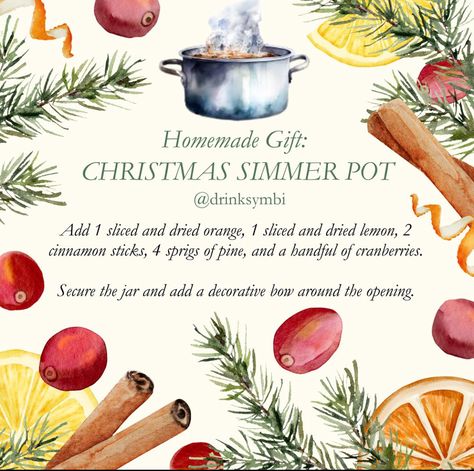 Christmas Simmer Pot Gift, Simmer Pot Gift, Christmas Simmer Pot, Simmer Pots, Simmer Pot Recipes, Simmer Pot, Dried Lemon, Christmas Food Gifts, Swedish Christmas