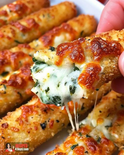 Spinach Dip Cheese Sticks Rice Krispie Cookies, Food Cart Ideas, Cheesy Snacks, Cheese Sticks Recipe, The Best Rice, Best Rice, Cart Ideas, Cheese Sticks, Spinach Dip