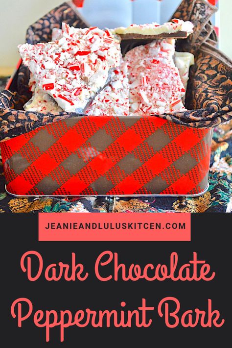 Dark Chocolate Peppermint Bark Ghirardelli Peppermint Bark, White Chocolate Peppermint Bark, Mint And Chocolate, Peppermint Bark Recipes, Chocolate Peppermint Bark, Candy Wafers, White Chocolate Peppermint, Dark Chocolate Candy, White Chocolate Candy