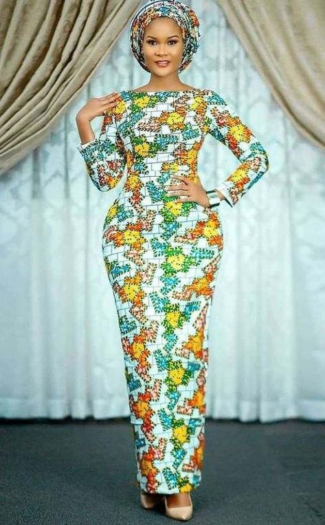 50 Latest African Wedding Dresses for Guests 2022-2023 - Claraito's Blog Ankara Long Straight Dress, Ankara Straight Dress Styles, Straight Dress Styles, Dress Styles For Ladies, Long Straight Dress, Ankara Dress Styles, African Dresses Modern, Ankara Gown Styles, African Wear Dresses