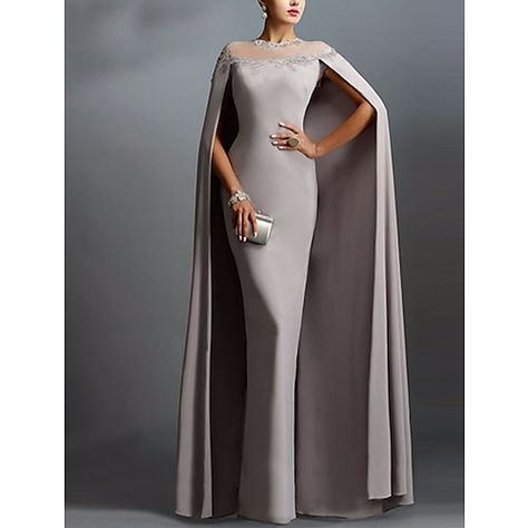 Silhouette:Sheath / Column; Hemline / Train:Floor Length; Closure:Covered Button; Built-In Bra:No; Embellishment:Lace Insert,Appliques; Fabric:Stretch Fabric; Sleeve Length:Short Sleeve; Tips:Professional dry cleaner only,Colors may vary slightly due to different monitor settings; Boning:No; Style:Elegant,Capes,Mother; Occasion:Formal Evening; Neckline:Illusion Neck; Front page:Evening Gown; Bust:; Hips:; Hollow to Floor:; Waist:; Features:Fall Wedding Guest Wedding Guest Formal, Strapless Evening Dress, Evening Dresses Online, Dresses Formal Elegant, Cheap Evening Dresses, Formal Evening Dress, Evening Gowns Elegant, Illusion Dress, Intricate Embroidery