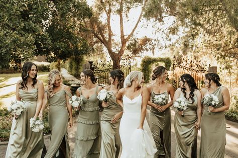 Mismatched Olive Green Bridesmaid Dresses, Green And Taupe Bridesmaid Dresses, Un Matching Bridesmaids, Mix And Match Sage Green Bridesmaid Dresses, Botanical Wedding Bridesmaid Dresses, Sage Green Mismatched Bridesmaids, Sage Green Mix And Match Bridesmaid Dresses, Sage Green Bridesmaid Dresses And Tan Suits, Sage Green Bridesmaid Dresses Aesthetic