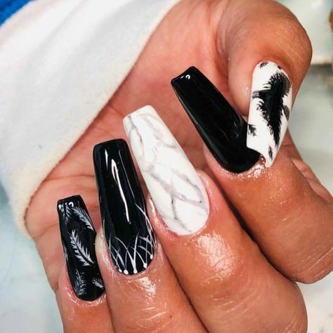 Uñas acrílicas largas bts Black Swan Nails Ideas, Black Swan Nails, Bts Inspired Nails, Swan Nails, Bts Nails, Bts Black Swan, Swan Costume, Black Swan Costume, Swan Lake Ballet