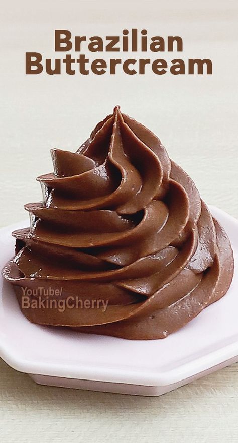 Brazilian chocolate buttercream. A creamy and smooth chocolate frosting made with cocoa powder and condensed milk. This buttercream has a velvety texture that melts in your mouth! #buttercream #frosting #chocolate #cake #dessert #recipe #homemade Sweetened Condensed Milk Frosting Recipe, Cocoa Powder And Condensed Milk, Condensed Milk Buttercream Frosting, Milk Chocolate Frosting Recipe, Frosting Chocolate Cake, Homemade Chocolate Icing, Condensed Milk Frosting, Buttercream Frosting Chocolate, Chocolate Icing Recipe