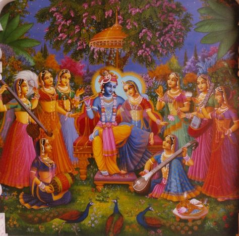 Gopi Radha Krishna: Chandravali Bhagavata Purana, Krishna Avatar, Pichwai Paintings, Radha Krishna Wallpaper, Krishna Ji, Simple Food, Hinduism Art, Lord Krishna Wallpapers, Krishna Radha Painting