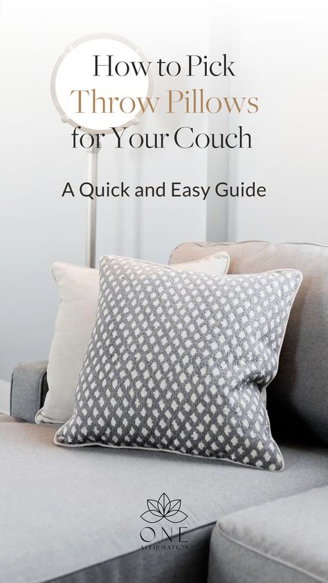 Find out how to choose the best throw pillows for your couch with our comprehensive guide. Let's dive into the delightful world of throw pillows. Best Throw Pillows, Add Personality, Couch, Throw Pillows, Pillows, Living Room